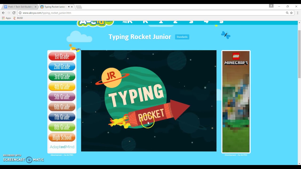 typing practice games